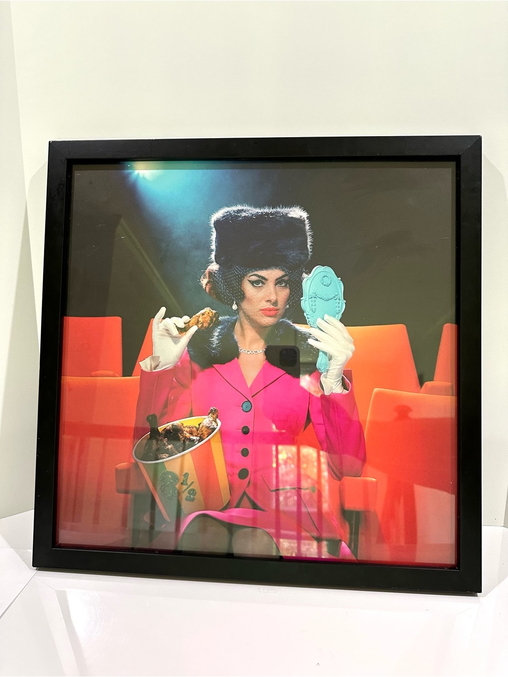 Rare Miles Aldridge Print Woman Chicken Movies Film 8 1/2 Federico Fellini 18x18